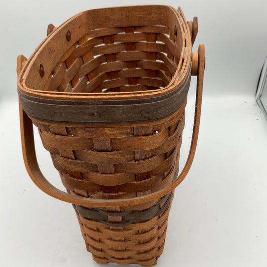 Longaberger Tall Rectangle Wooden Basket