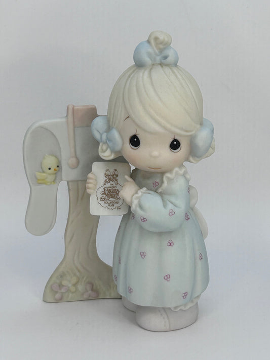 Precious Moments Vintage 1990 1991 Symbol of Membership Sharing The Good News Together Orig Box