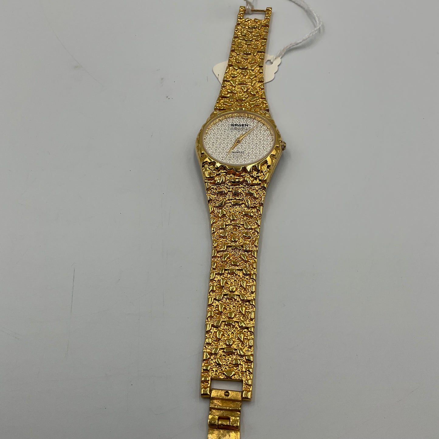 Gruen Precision Quartz Gold Tone Watch