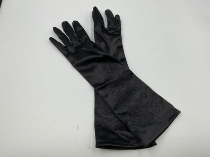 Vintage Black opera-length evening gloves