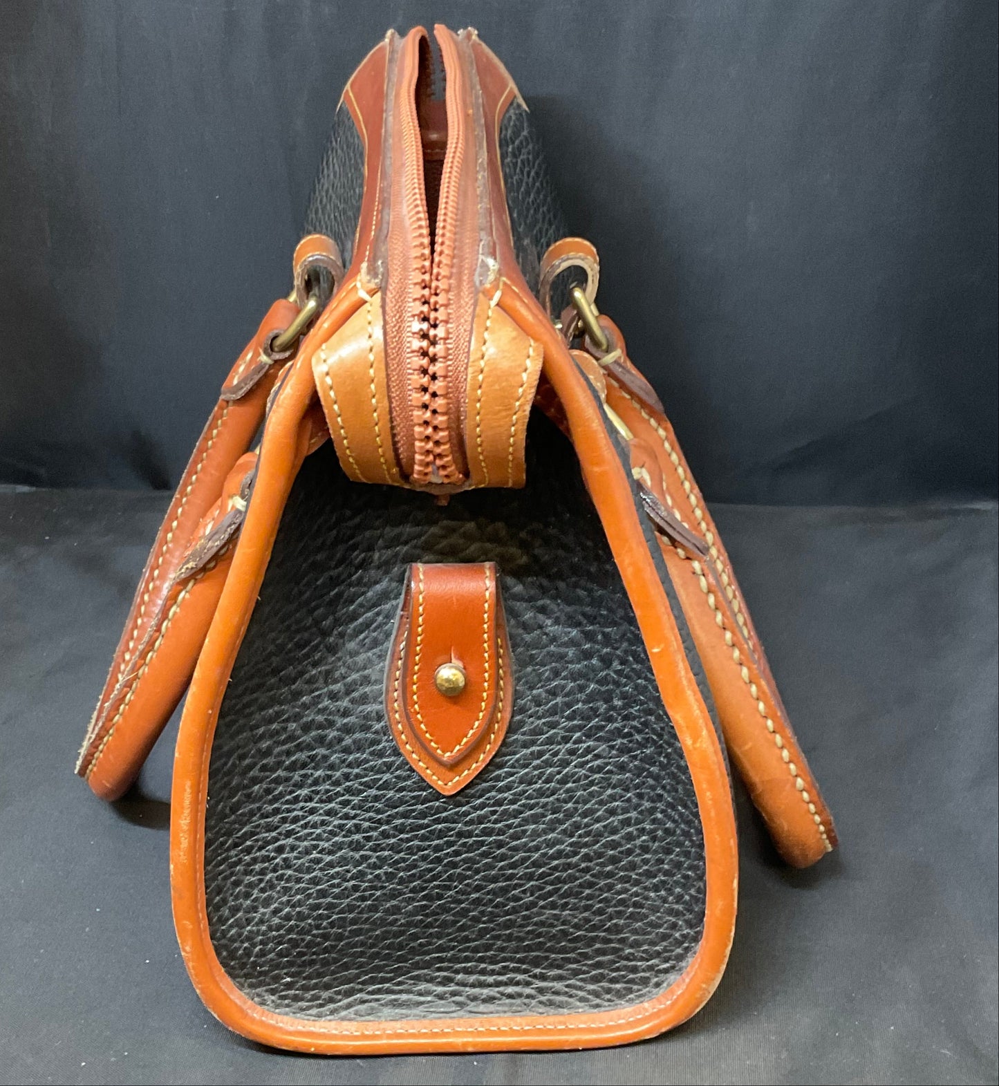 Dooney & Bourke Vintage All Weather Leather Two-Tone Tote Handbag