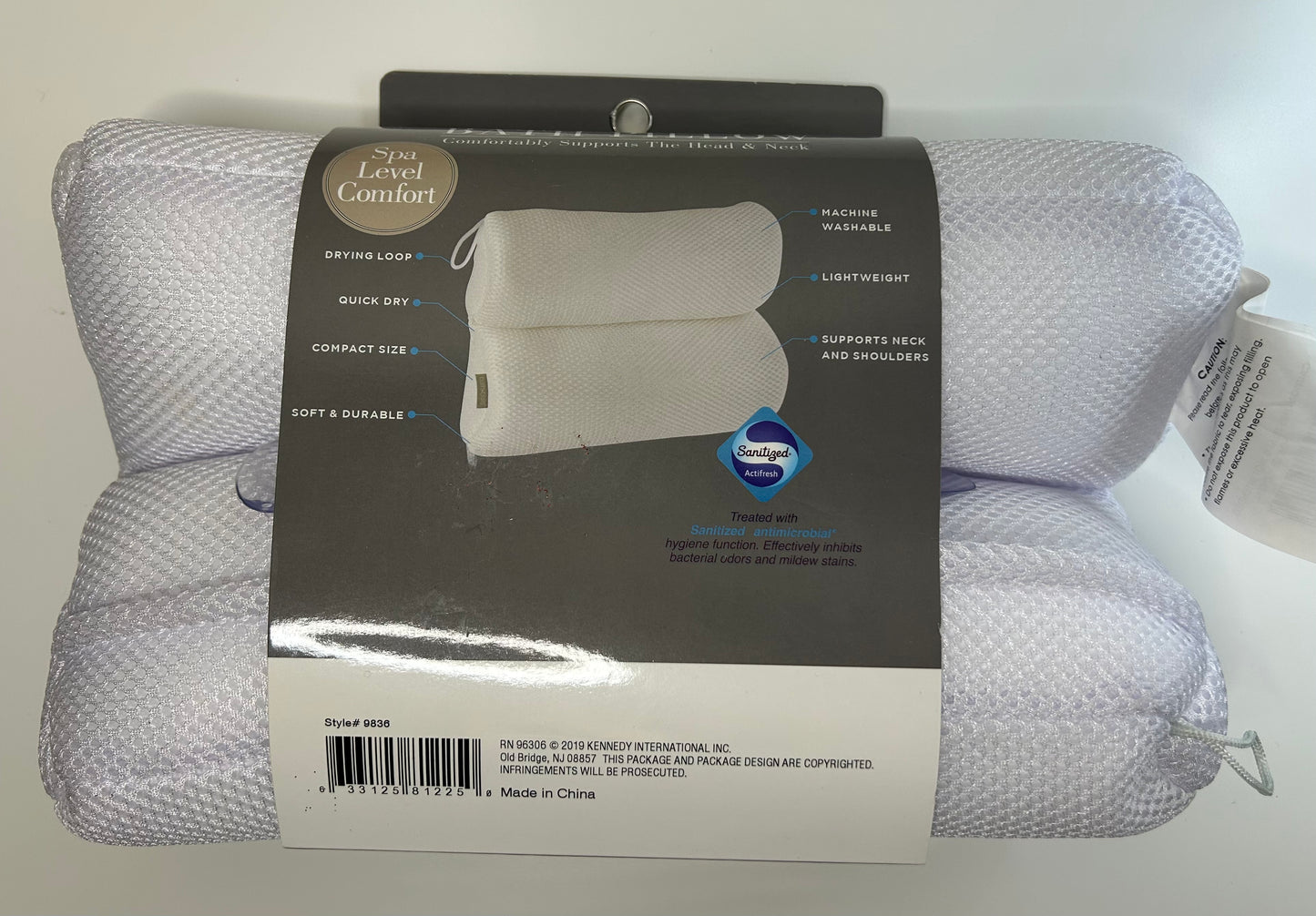 Bath Bliss Ultra Comfort Dual Chamber Bath Pillow