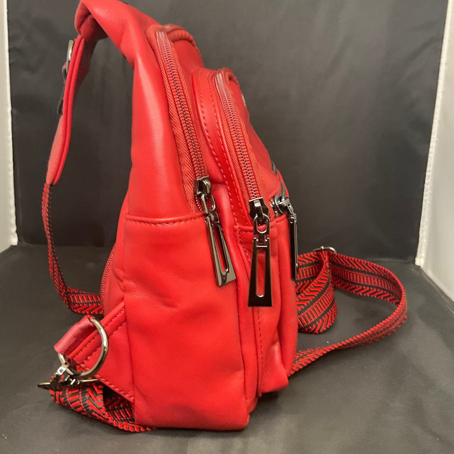 Red Latmap CrossBody Side Bag