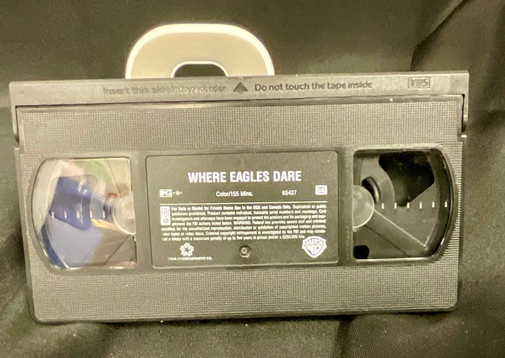 Where Eagles Dare Vintage 1968 VHS Video Tape Movie Clint Eastwood Collection Pre-Owned Film