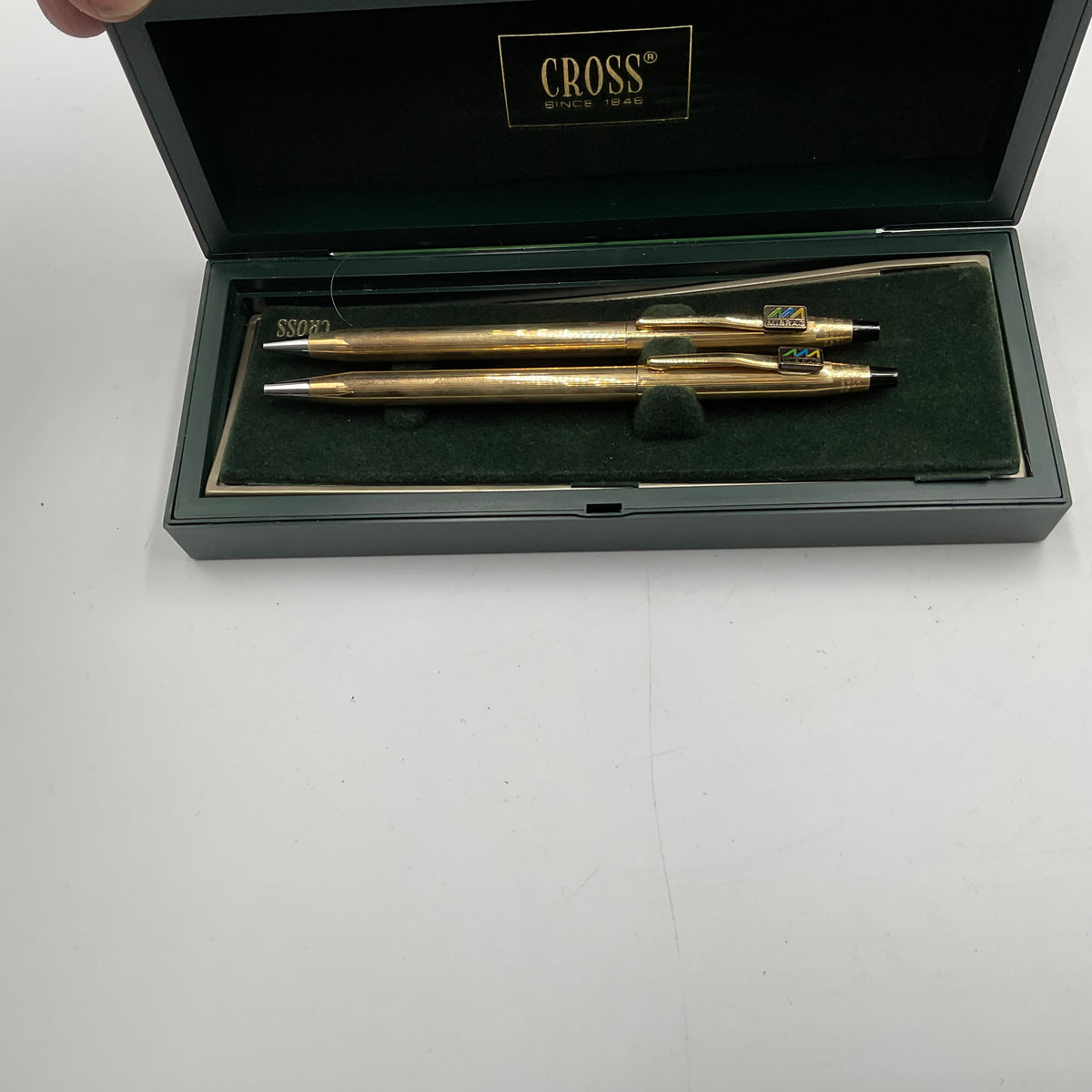Vintage Cross Ball Point Pen Set In Original Box