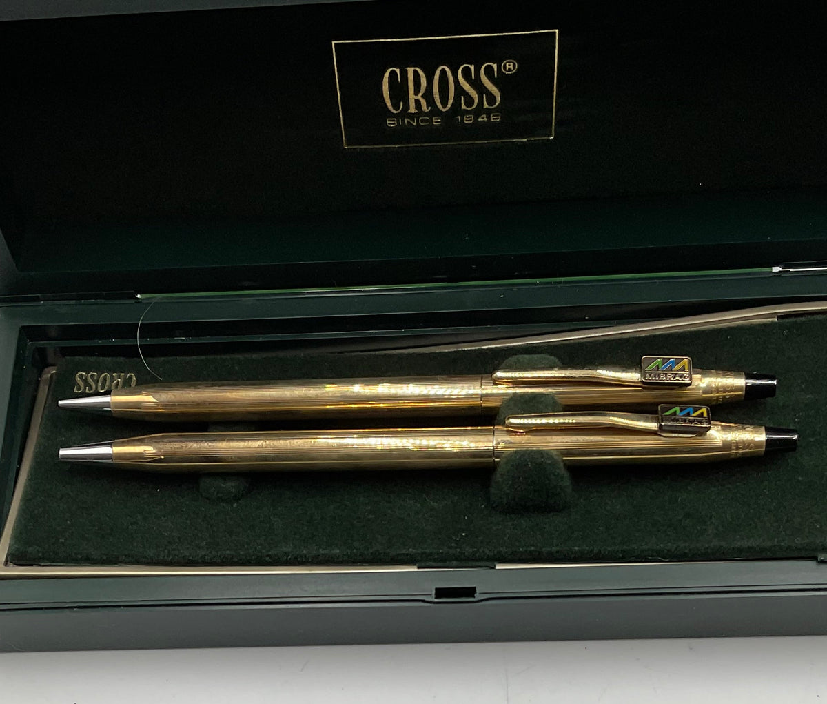 Vintage Cross Ball Point Pen Set In Original Box