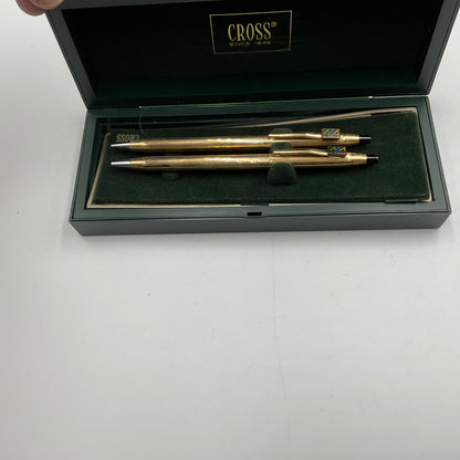 Vintage Cross Ball Point Pen Set In Original Box