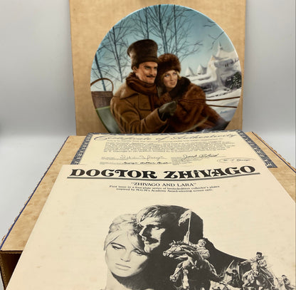 W.L. George Bradford Exchange Limited Edition Dr Zhivago and Lara Vintage 1990 Box COA