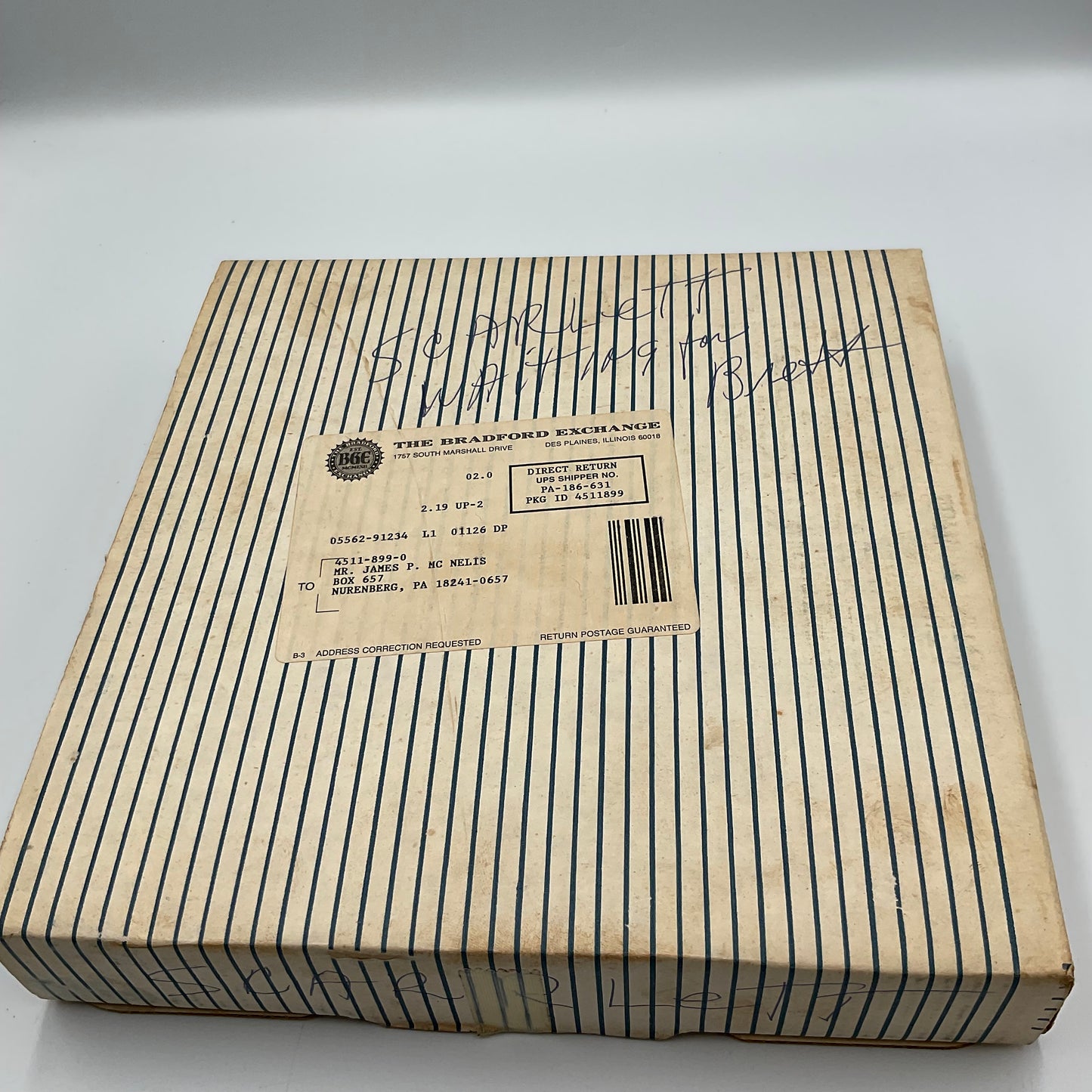 W.L. George Bradford Exchange Limited Edition Waiting for Rhett 1991 with Box and COA