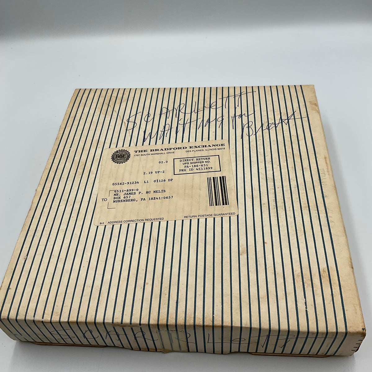 W.L. George Bradford Exchange Limited Edition Waiting for Rhett 1991 with Box and COA