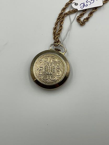 Webster Mechanical Pendant Watch Manual Wind-Up Working Condition