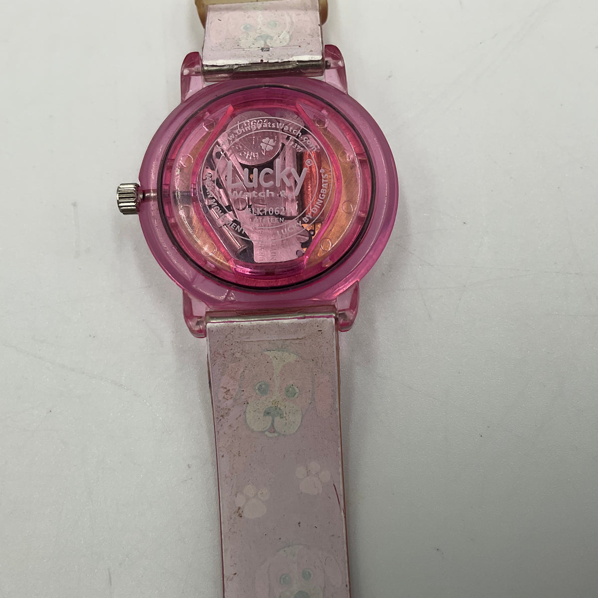 Pink Children’s Quartz Analog Watch cartoon Puppy