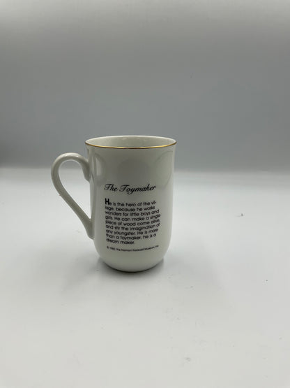 Norman Rockwell Museum Vintage 1982 8 Ceramic Mugs