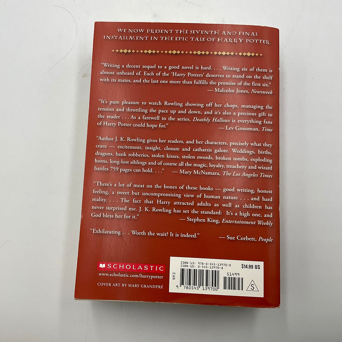 Harry Potter and the Deathly Hallows Paperback Book
