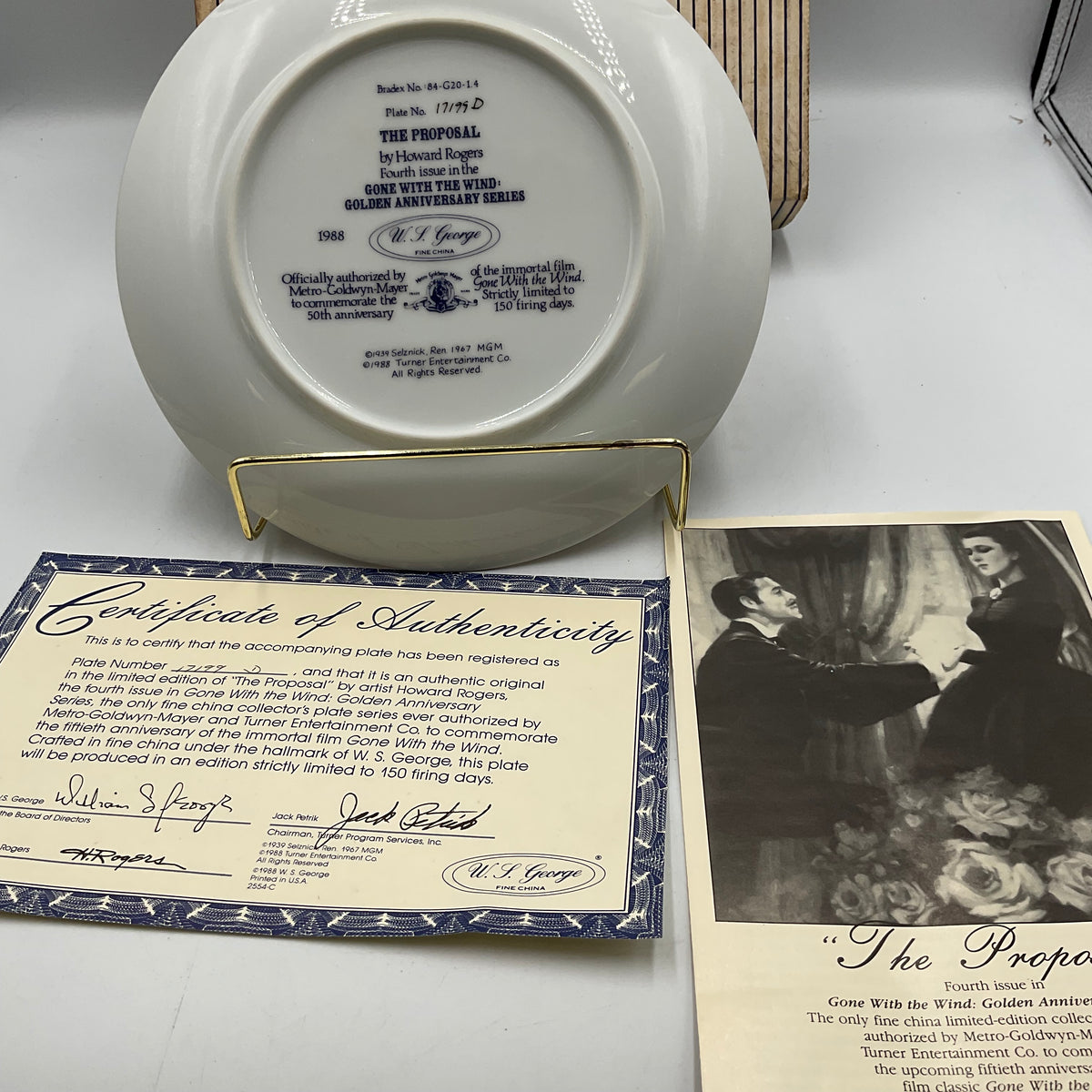 W.L.George Fine China The Proposal by Howard Rogers