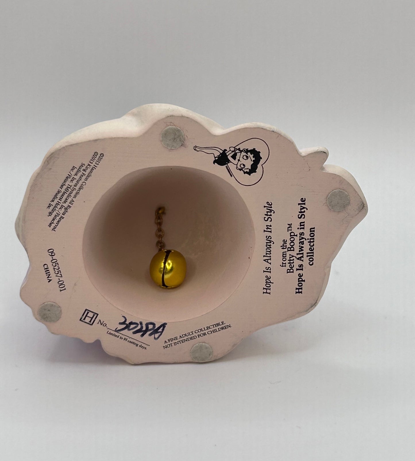 Betty Boop Limited Edition Hope is Always in Style Collection Bell Figurine Hamilton #3028A no box