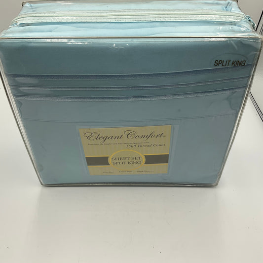 Elegant Comfort Sheet set Split King Blue