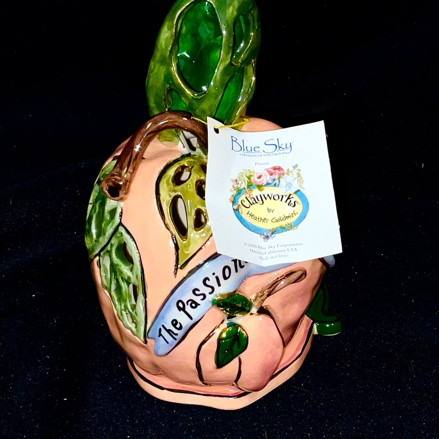 Blue Sky Peach Clay Work