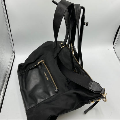 Michael Kors Black Tote Shoulder Bag Gold Hardware