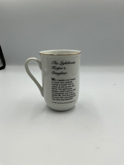 Norman Rockwell Museum Vintage 1982 8 Ceramic Mugs