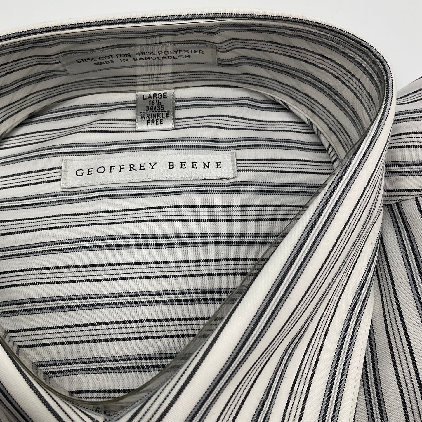 Geoffrey Beene Men's Dress Shirt Size L 16.5 34/35 New with Tags