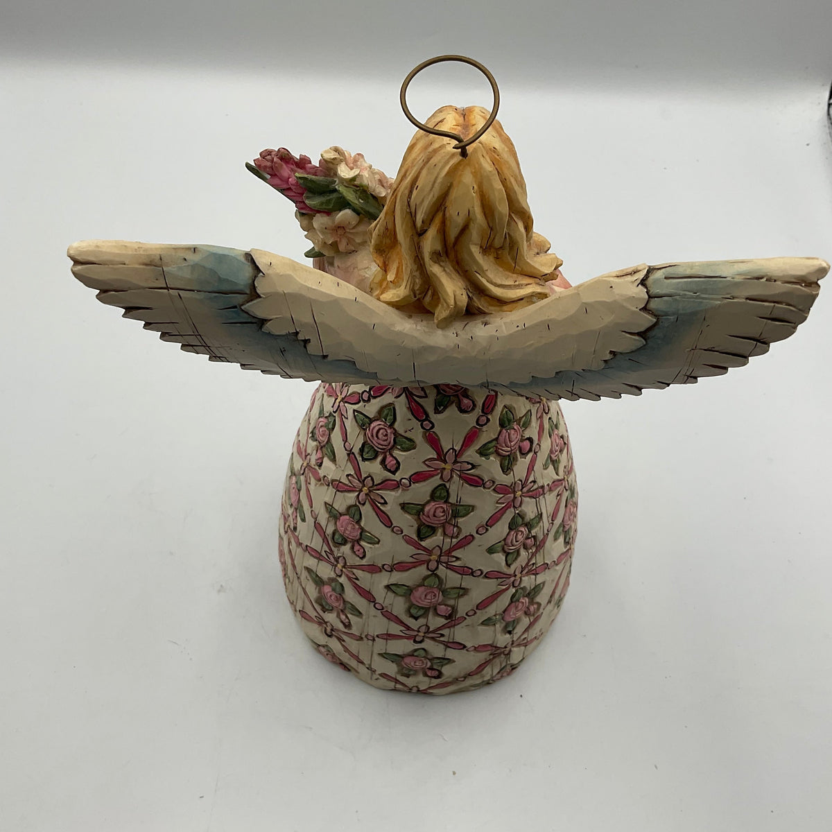 Jim Shore’s Heartwood Creek Breast Cancer Wooden Angel