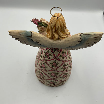 Jim Shore’s Heartwood Creek Breast Cancer Wooden Angel