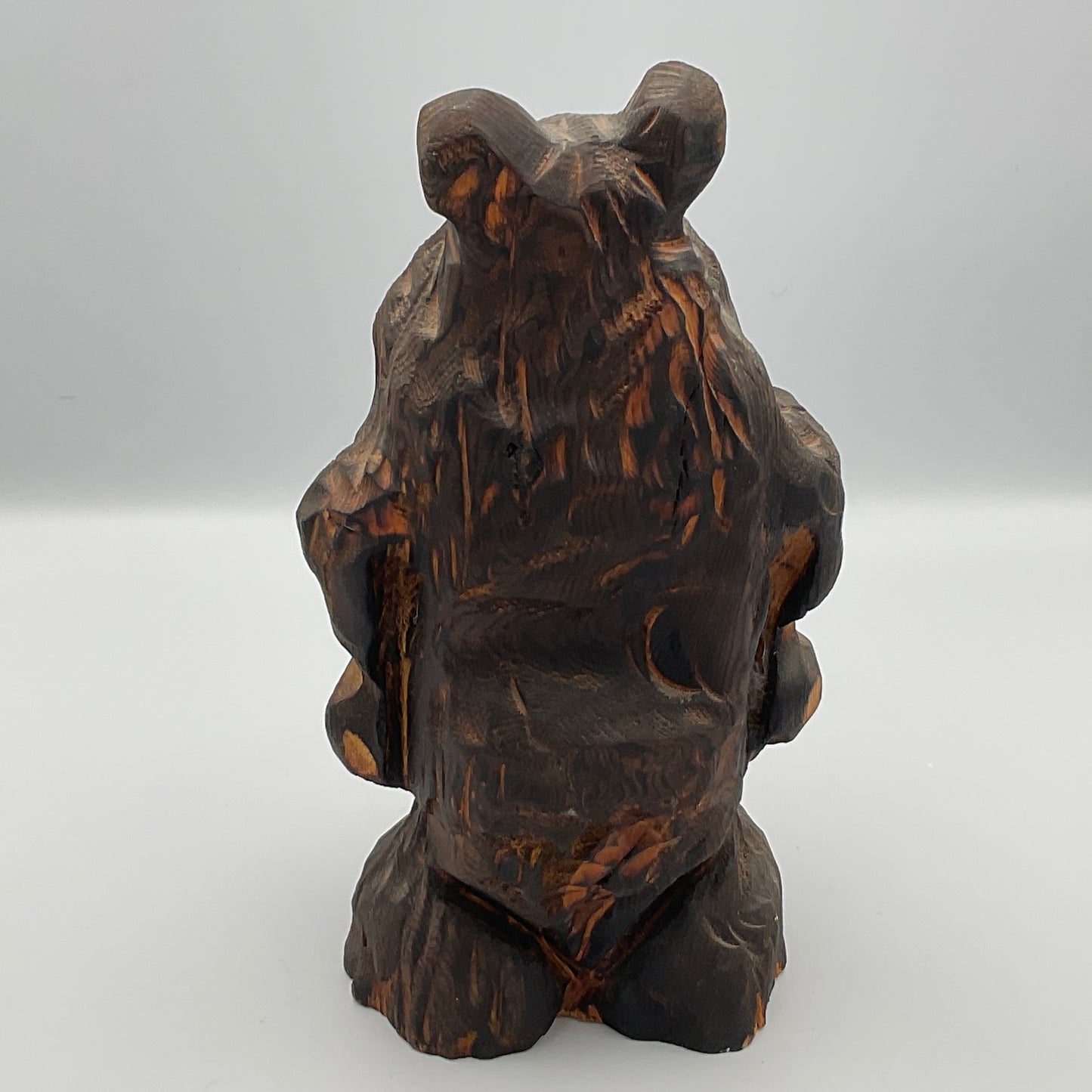 Rustic Chainsaw Carved Wooden Bear Sculpture