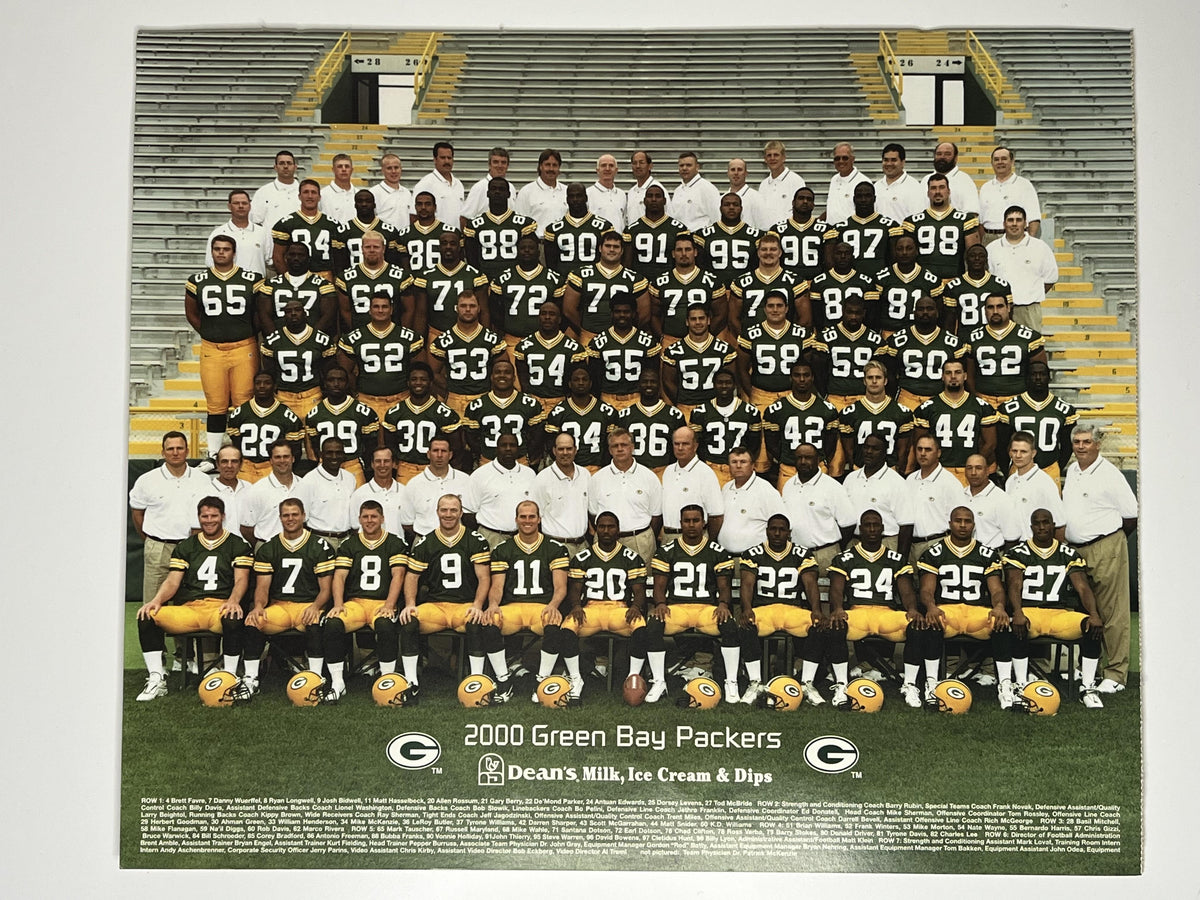 Green Bay Packers NFL Football 2000 Season Team Photo Brett Favre