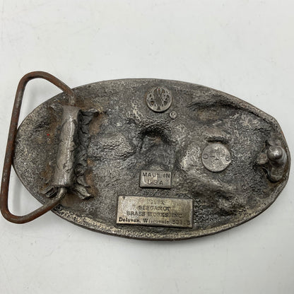Vintage Pewter American Eagle Belt Buckle