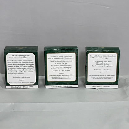 Keepsake Ornament Hallmark "Holiday Flurries" series Complete w/Boxes