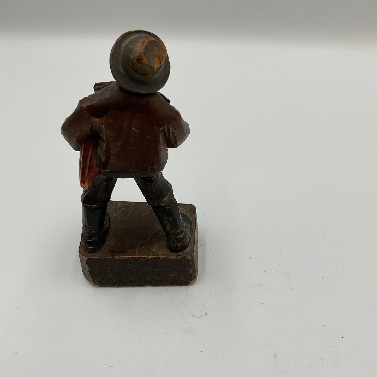 Vintage Hand Carved Wood Sculpture Marked Italy