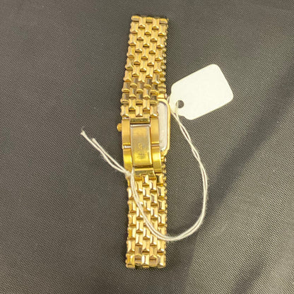 Bulova Gold Plated Rectangular Quartz Watch
