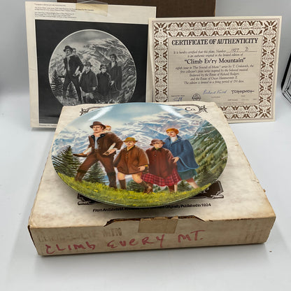 The Edwin M.Knowles China Co. Climb Ev’ry Mountain Eighth Plate in The Sound of Music