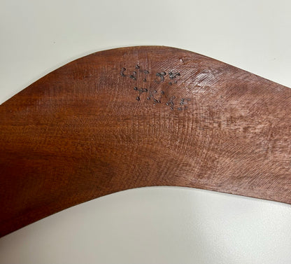 Authentic Hand Carved and Painted Kangaroo Boomerang