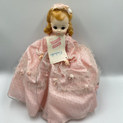 Vintage Madame Alexander Cinderella Doll 1516 with Orginal Box, pink dress