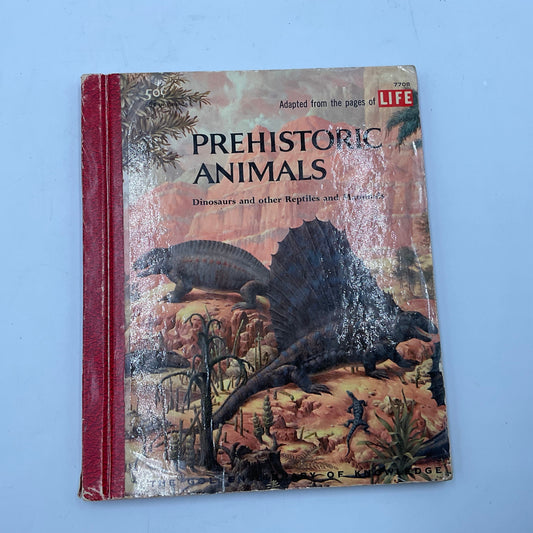 Life Prehistoric Animals Dinosaurs Other Reptiles Mammals Vintage Hardcover Book