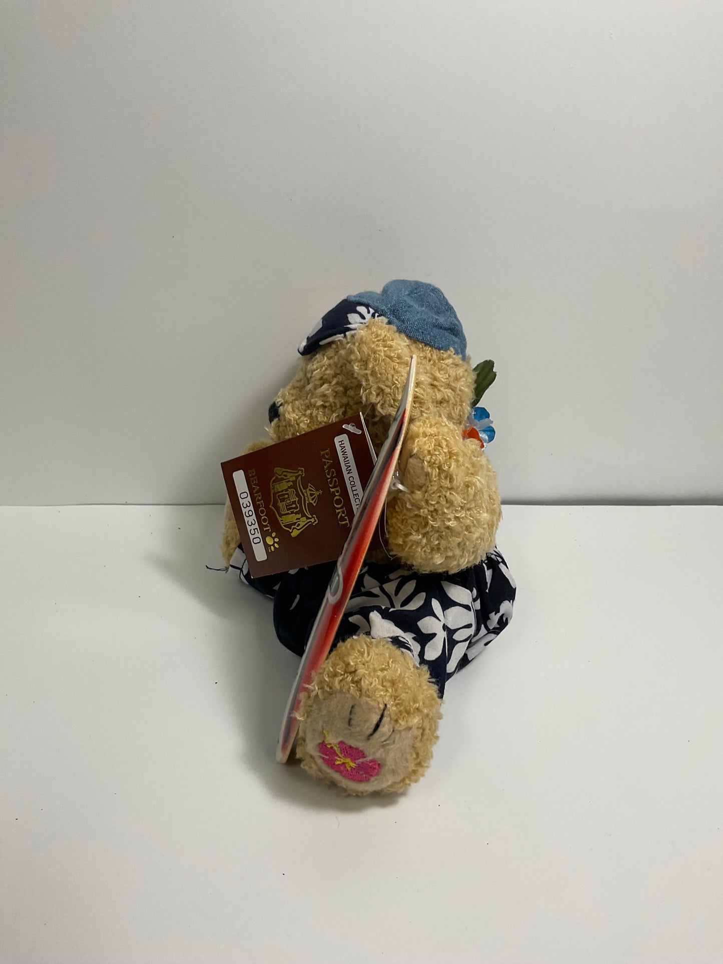 Vintage Hawaiian Collectibles Passport Bearfoot Plush Hawaii Keikiokekai
