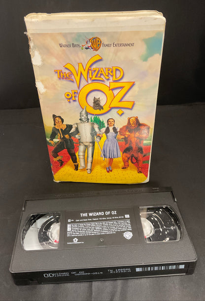 Warner Bros. The Wizard of Oz Vintage VHS Tape Case Damaged