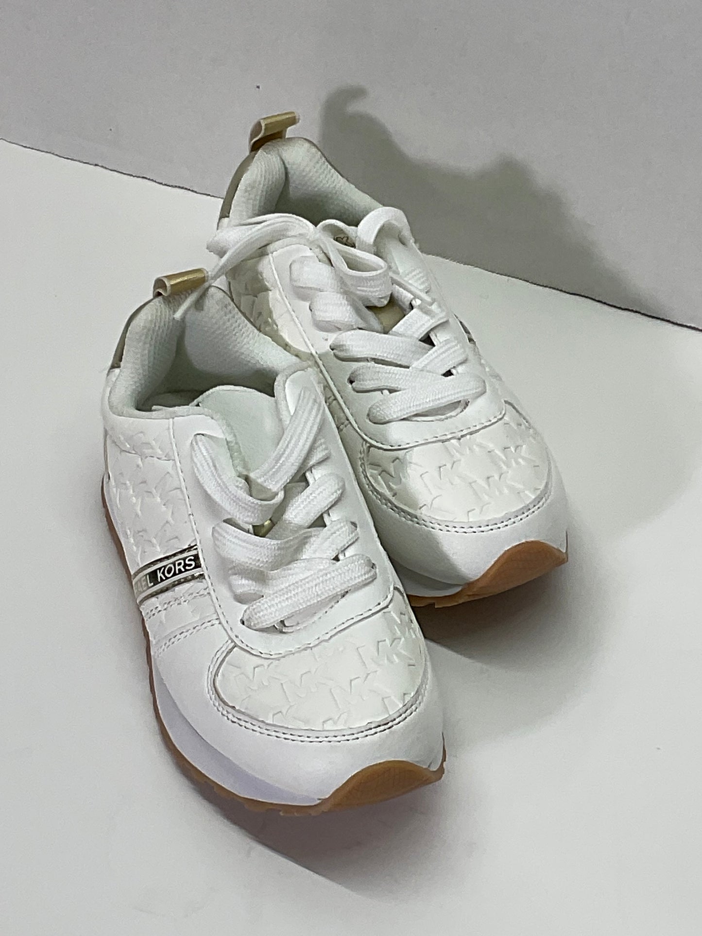 Michael Kors White and Gold Little Kid Big Kid Kerrie 2.0 Girls Shoes Size 13