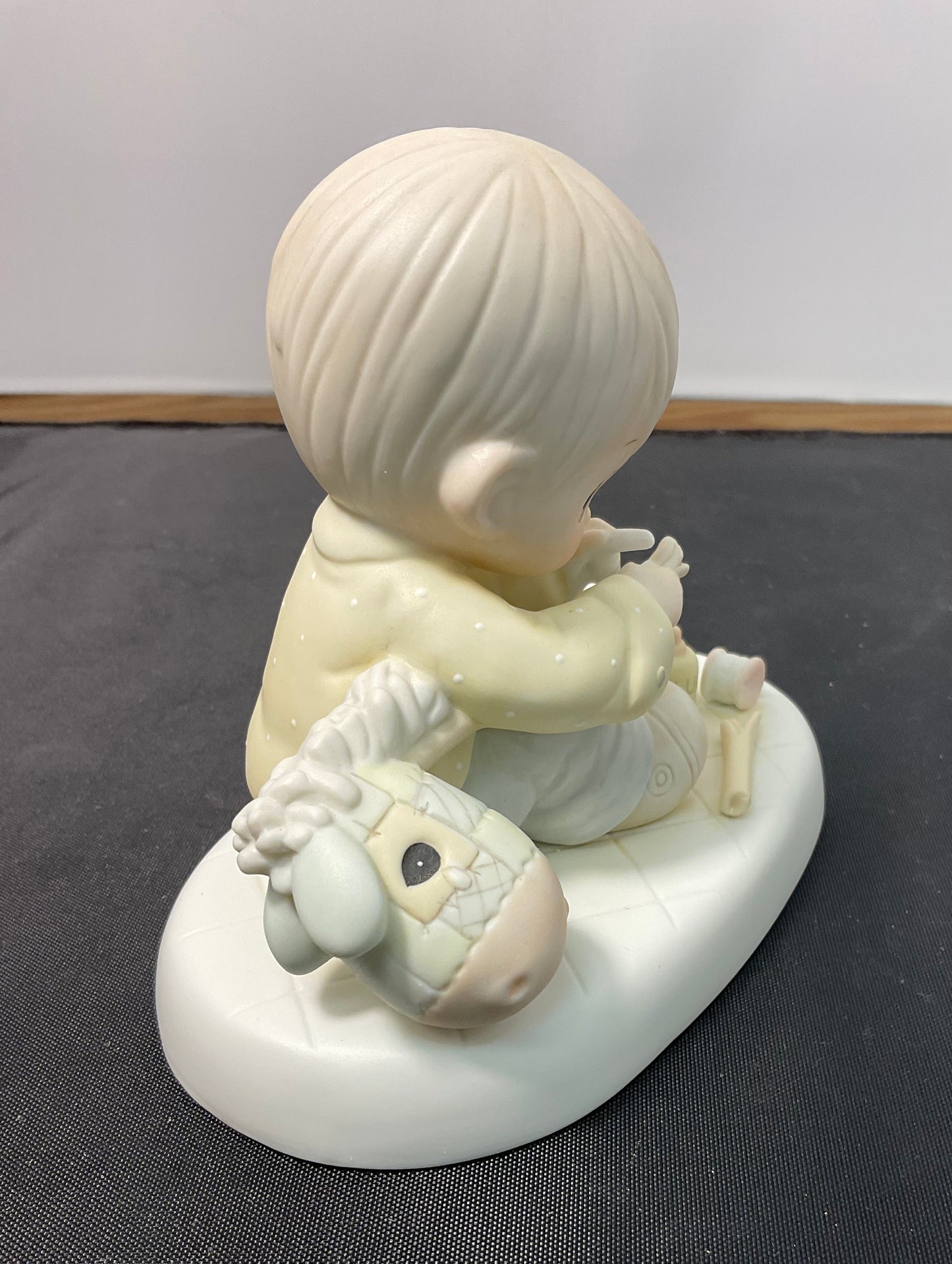 Precious Moments Vintage 1987 Love Is The Glue That Mends Hand Painted Porcelain Collectible Figurine