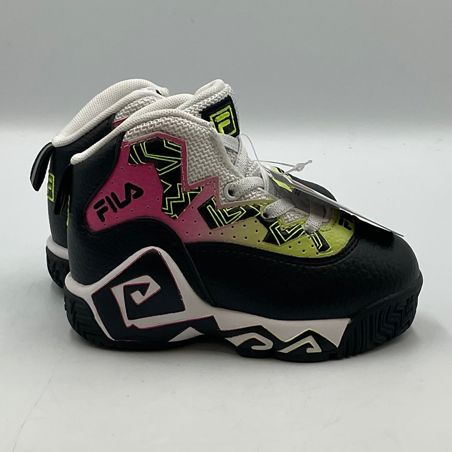 Fila MB Black Pink Yellow Girls Shoes Size 7 New with Tags