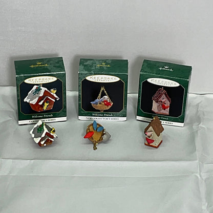 Keepsake Hallmark Ornament "Welcome Friends" Series Complete w/Boxes
