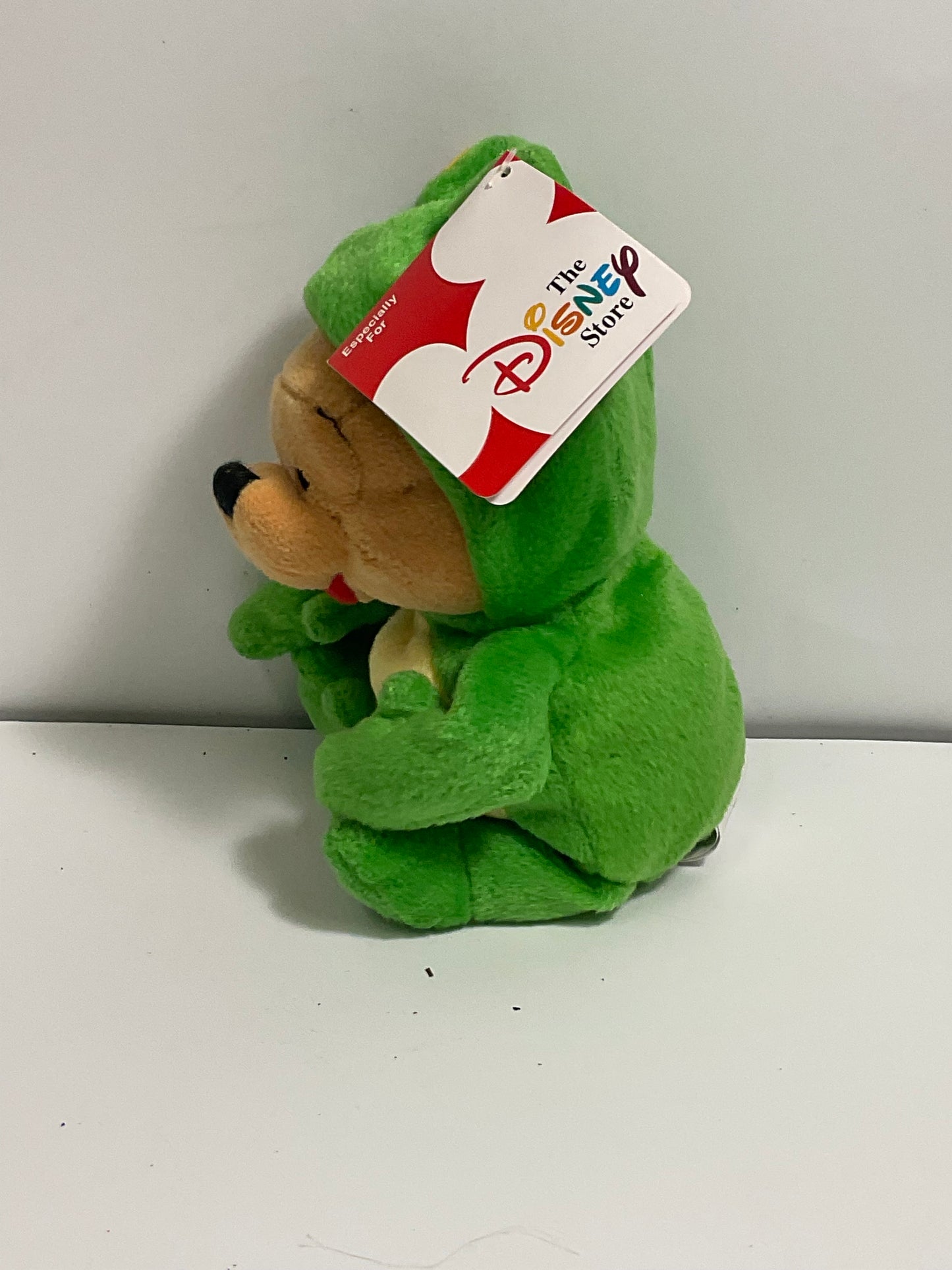Frog Costume Winnie the Pooh Bear Vintage Mini Beanbag Beanie Plush Disney Store Collectible