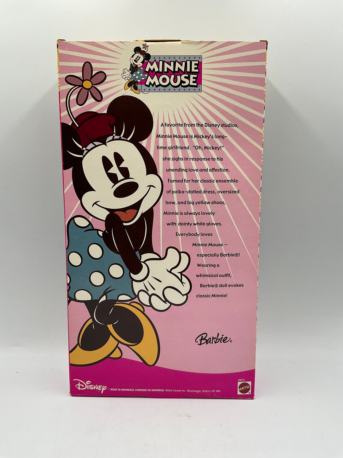 Disney 2005 Minnie Mouse Barbie Doll & Purse With Keychain NIB