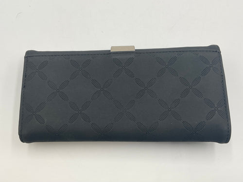 Paulo Serini Trifold Clutch Wallet Noir Charcoal