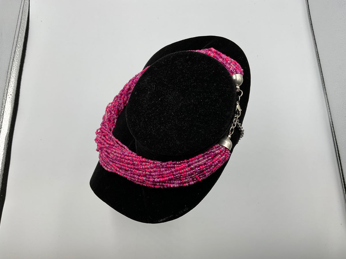 Pink Small Beaded Necklace