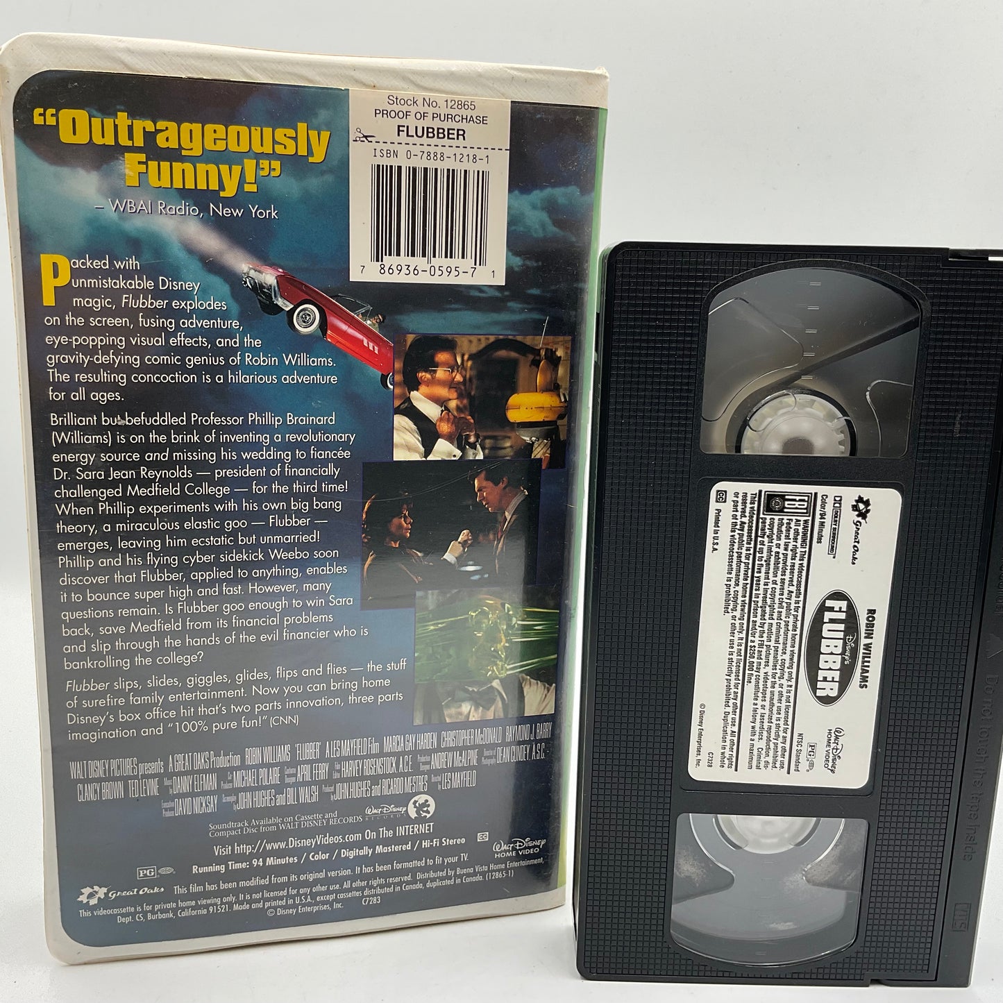 Disney’s Flubber VHS Tape