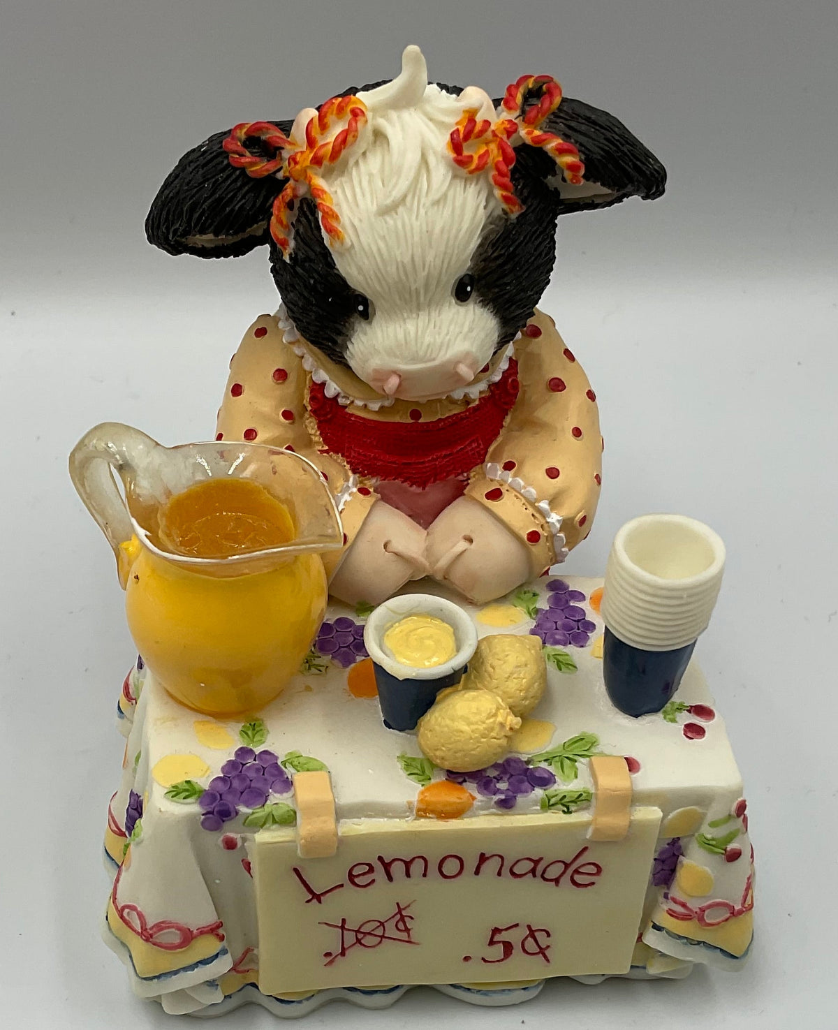 Enesco Mary's Moo Moos When Life Hands You Lemons Le-Moo-Nade 952702 2001