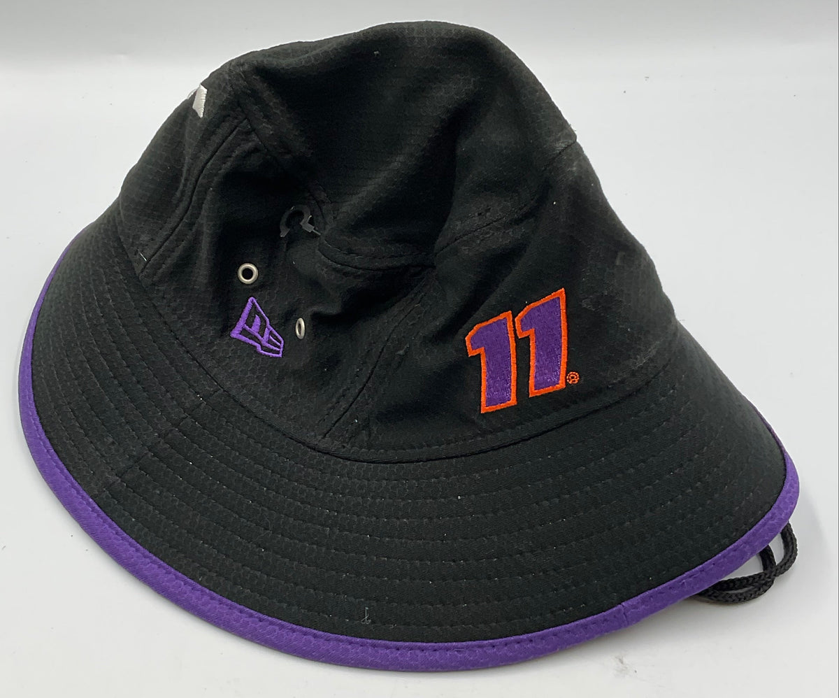 Denny Hamlin #11 FedEx Racing New Era NASCAR Black Purple Bucket Hat Drawstring